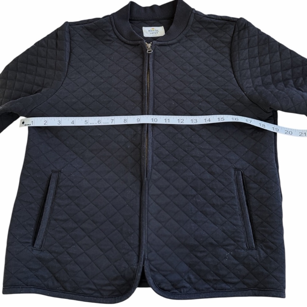 Marine Layer Quilted Full-Zip Bomber Jacket Size Medium - Picture 12 of 14